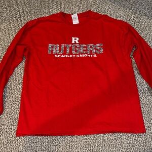 Men’s Rutgers Scarlet Knights Red Long Sleeve Shirt